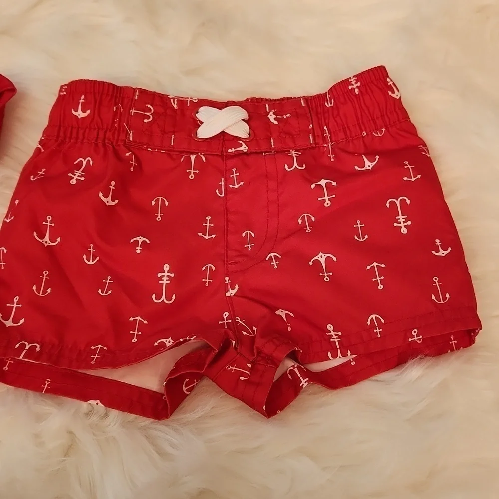 Cat & Jack Rashguard Swim Shirt and Trunks - 6-9M - Read details on size - Picture 2 of 8